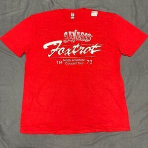 Genesis Foxtrot Tour Men’s Red Short Sleeve T-Shirt Size XL